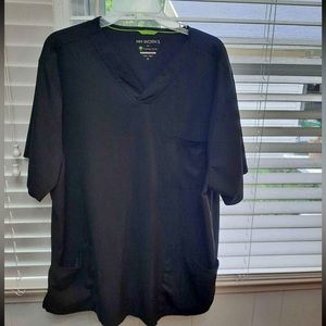 Men’s Healing Hands Black Scrub Top -XL